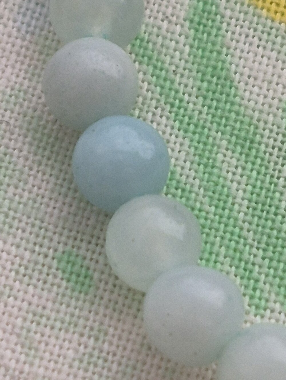 🌙3 Amazonite Stone Stacking Braclet Trio NWT - Picture 5 of 10